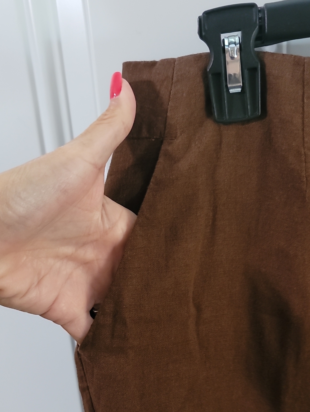 Talbots Brown Straight-Leg Dress Trousers - Picture 4 of 10